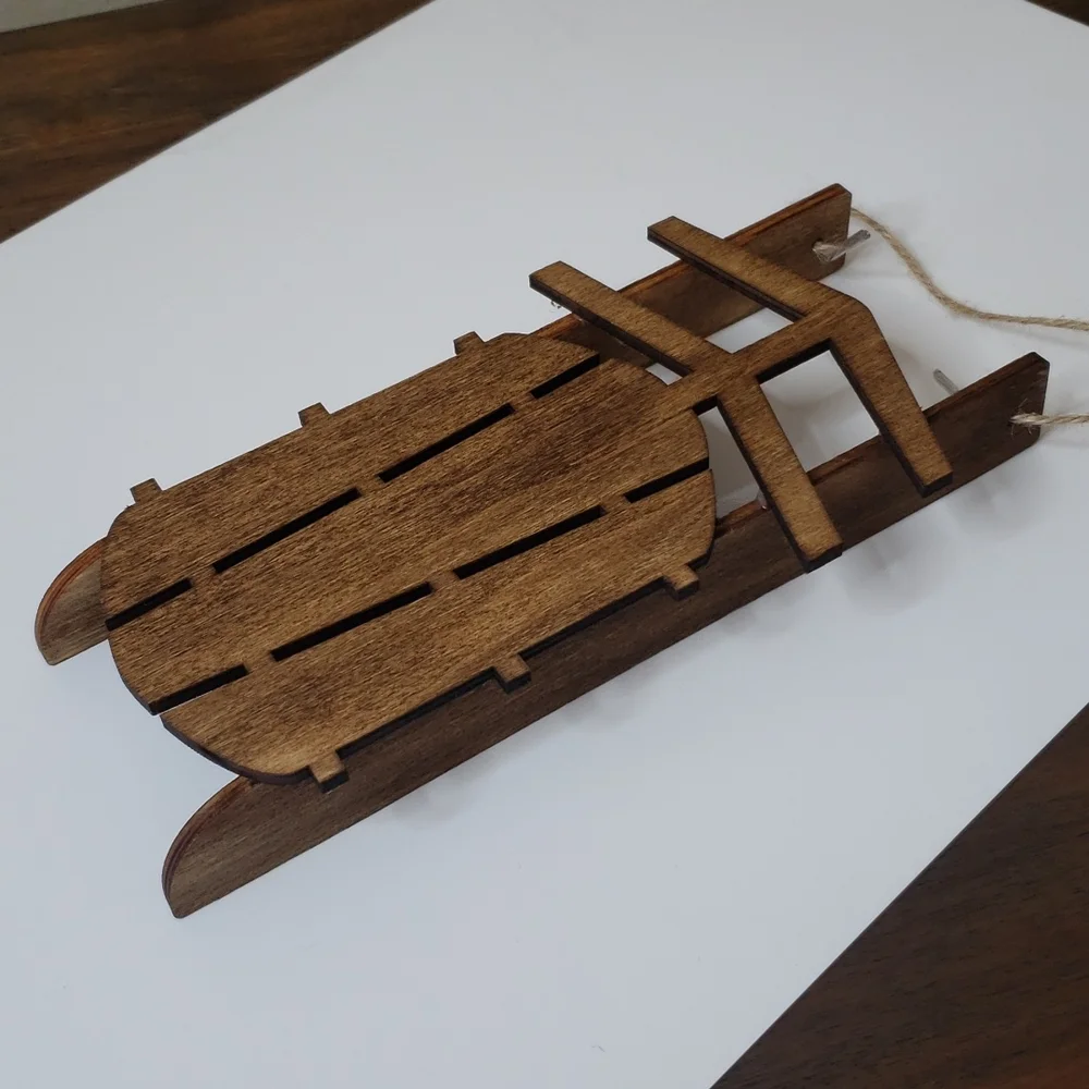 N/A wooden sled